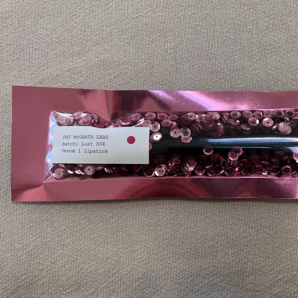 RARE Discontinued Brand New in Package Pat McGrath Lust 004 Venom 1 Lipstick 3x